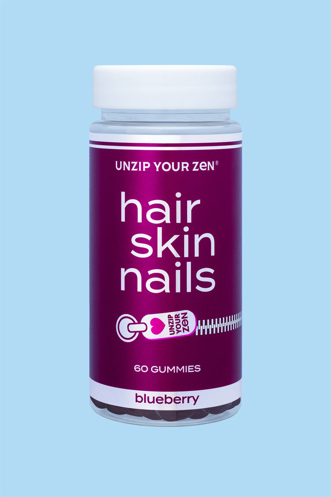 Hair, Skin & Nails 60 Blueberry Gummies - Clay Club Skincare